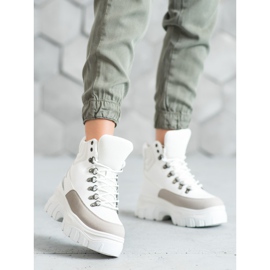 Seastar Fashion lace-up boots white 1