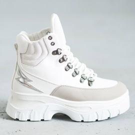 Seastar Fashion lace-up boots white 2