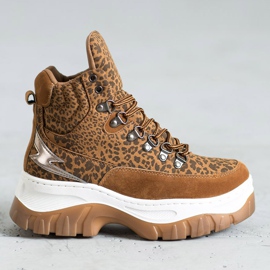 Seastar Fashion lace-up boots brown 2
