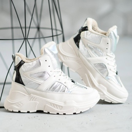 Sport Fashion Booties white grey 1