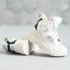 Sport Fashion Booties white grey 2