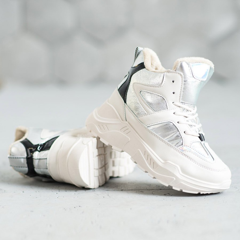 Sport Fashion Booties white grey 2