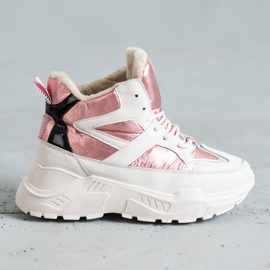 Sport Fashion Booties white pink 1
