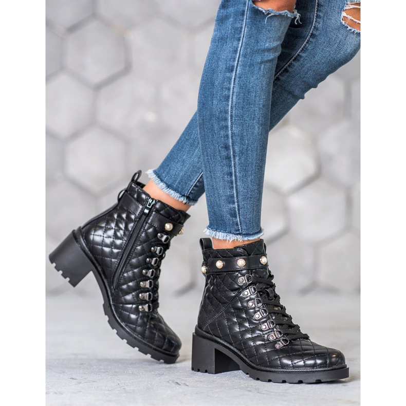 Seastar Quilted Boots On The Platform black 2