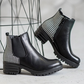 Seastar Chelsea Boots With Pattern white black 1