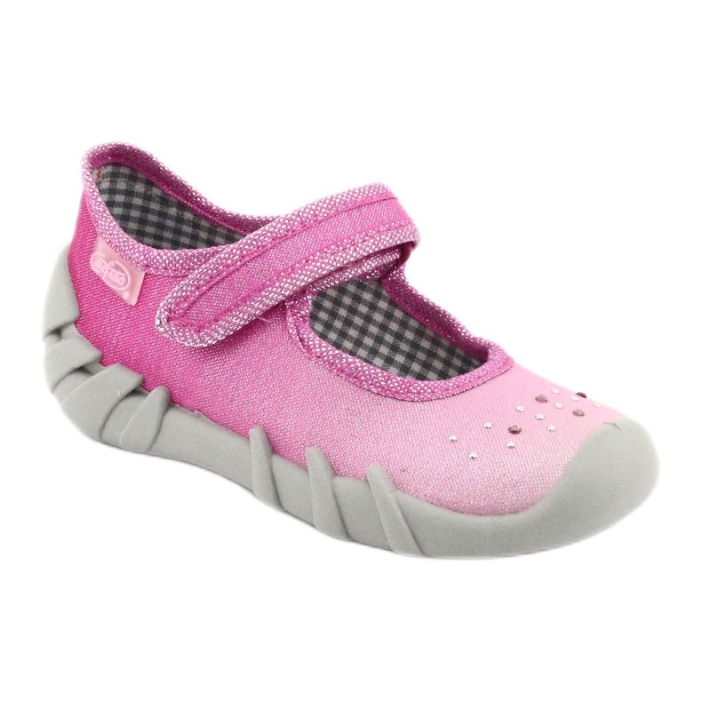 Befado children's shoes 109P195 pink grey 1 Befado children's shoes 109P195 pink grey 1