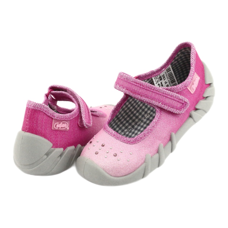 Befado children's shoes 109P195 pink grey 4 Befado children's shoes 109P195 pink grey 4