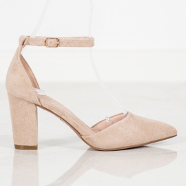 Elegant VINCEZA pumps beige 1