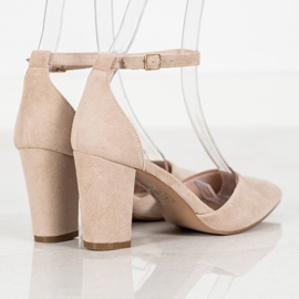 Elegant VINCEZA pumps beige 2