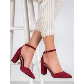 Elegant VINCEZA pumps red multicolored 2