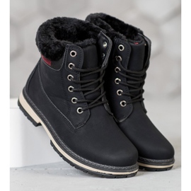 SHELOVET Hiking Boots With Fur black 2