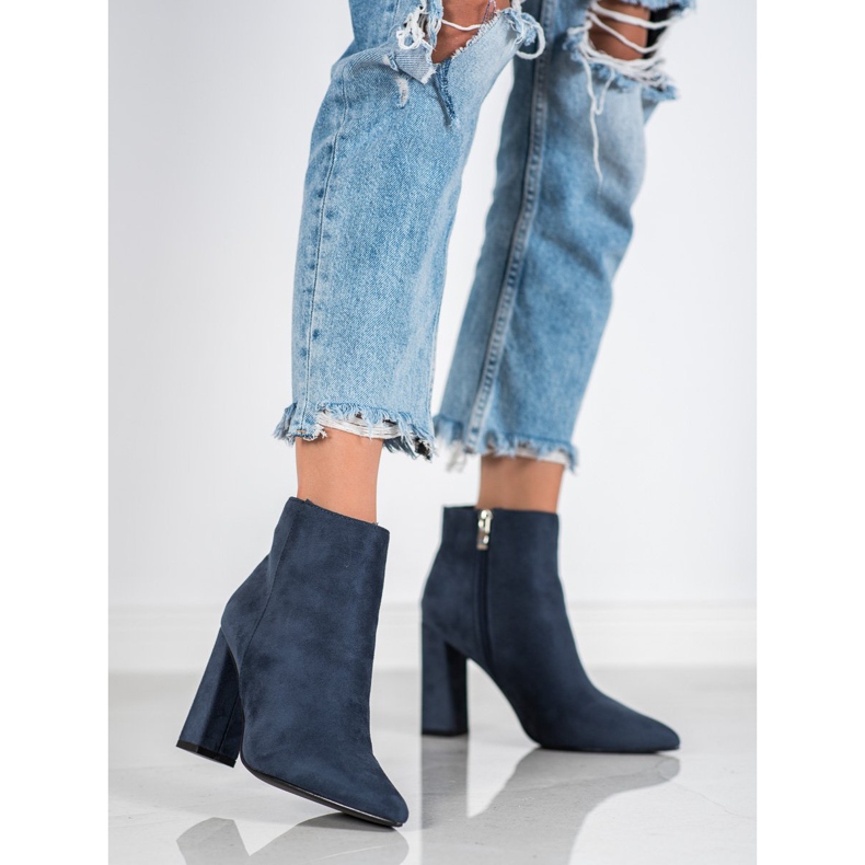 SHELOVET Boots With Spitz blue 1