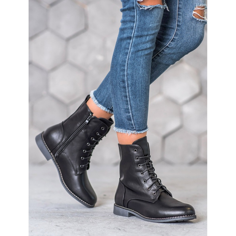 Super Me High Boots With Eco Leather black 2 Super Me High Boots With Eco Leather black 2