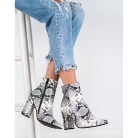 Seastar Snake Print Boot white black multicolored 1
