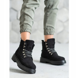 SHELOVET Laced Trappers black 2