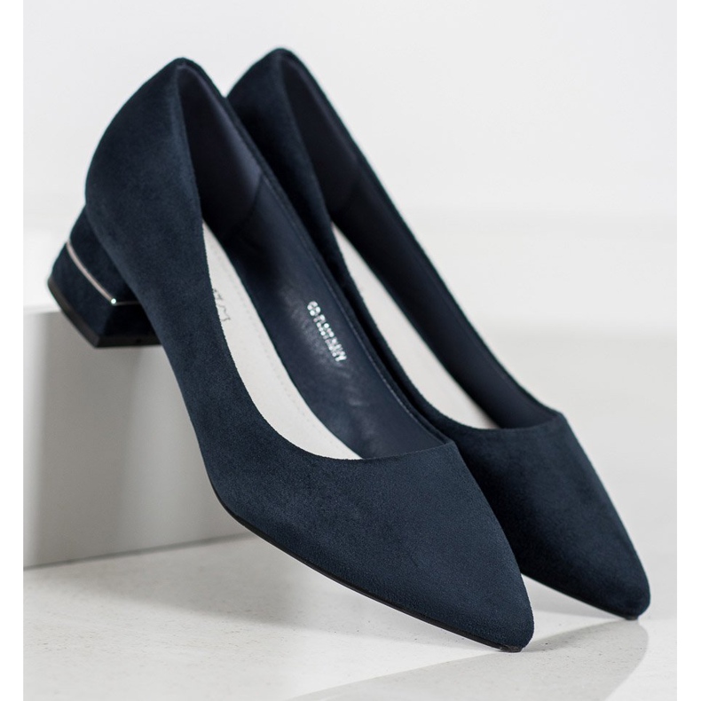 Goodin Pumps With Decorative Belt blue 2