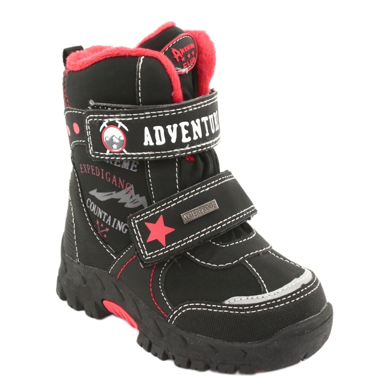 American Club American boots with black RL35 membrane red 1 American Club American boots with black RL35 membrane red 1