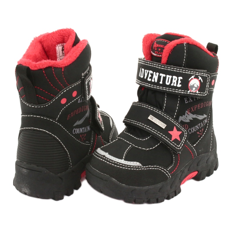 American Club American boots with black RL35 membrane red 3 American Club American boots with black RL35 membrane red 3