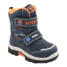 American Club American boots with navy blue RL35 membrane orange 1