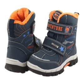 American Club American boots with navy blue RL35 membrane orange 3