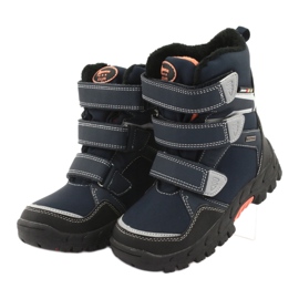 American Club Boots with an American RL32 membrane navy blue orange 3