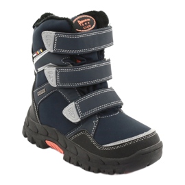 American Club Boots with an American RL32 membrane navy blue orange 1