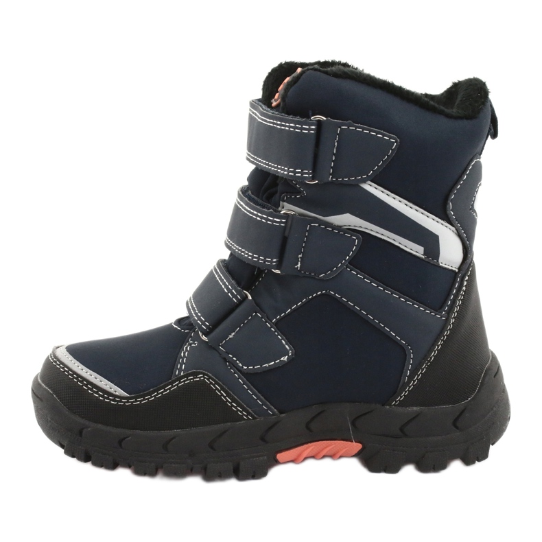 American Club Boots with an American RL32 membrane navy blue orange 2