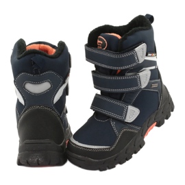 American Club Boots with an American RL32 membrane navy blue orange 4