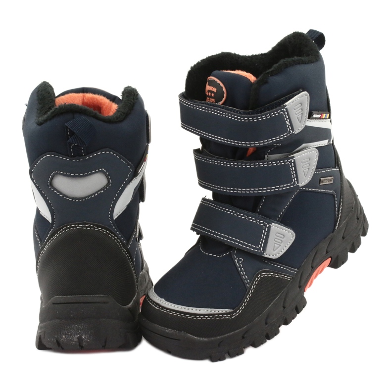 American Club Boots with an American RL32 membrane navy blue orange 4