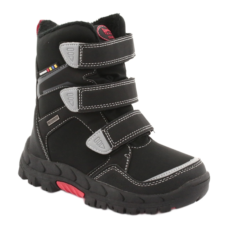 Boots with the American Club RL32 membrane black red 1
