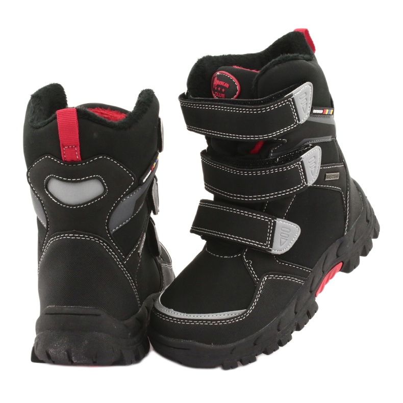 Boots with the American Club RL32 membrane black red 4