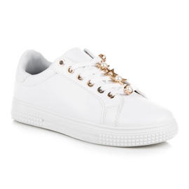White Sneakers With Ornament 2