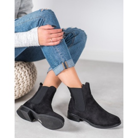 SDS Suede Chelsea boots black 1