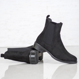SDS Suede Chelsea boots black 2
