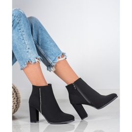 Seastar Matt Boots With Cubic Zirconia black 1