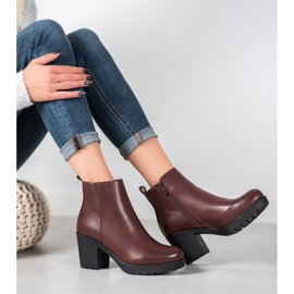 SHELOVET Boots On The Platform red 1