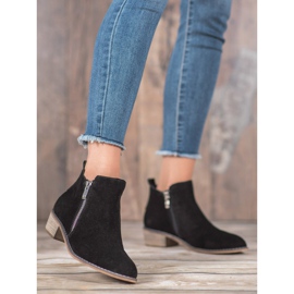 Goodin Leather Booties With A Zipper black 1