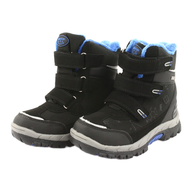 Black American Club HL20 softshell boots with a membrane blue 3