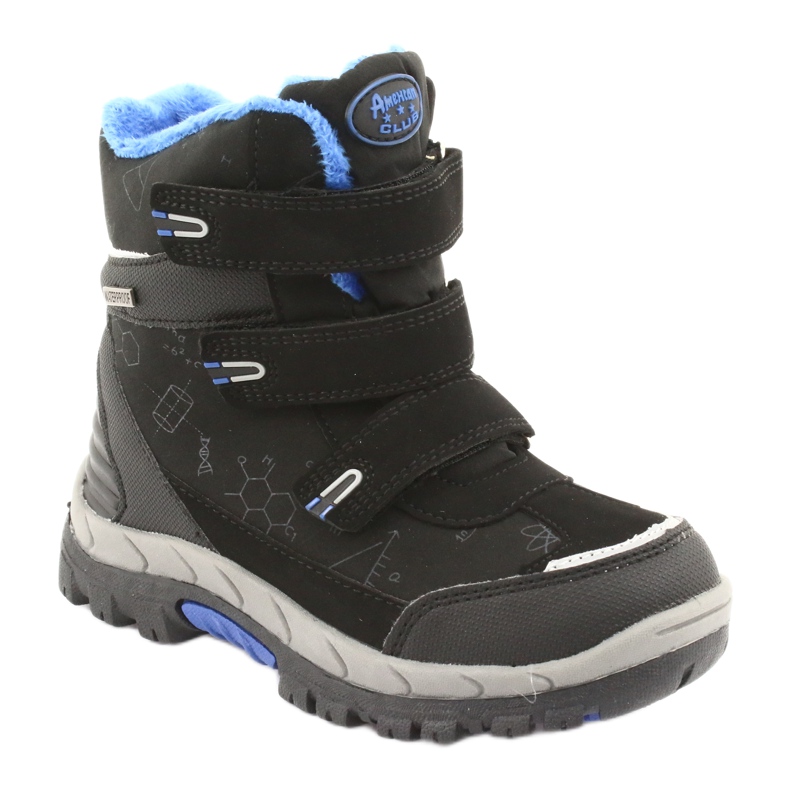 Black American Club HL20 softshell boots with a membrane blue 1
