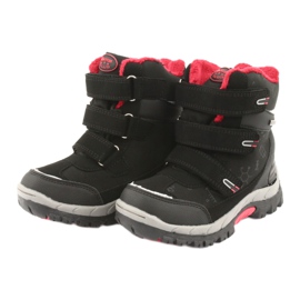 Black American Club HL20 softshell boots with a membrane red 3