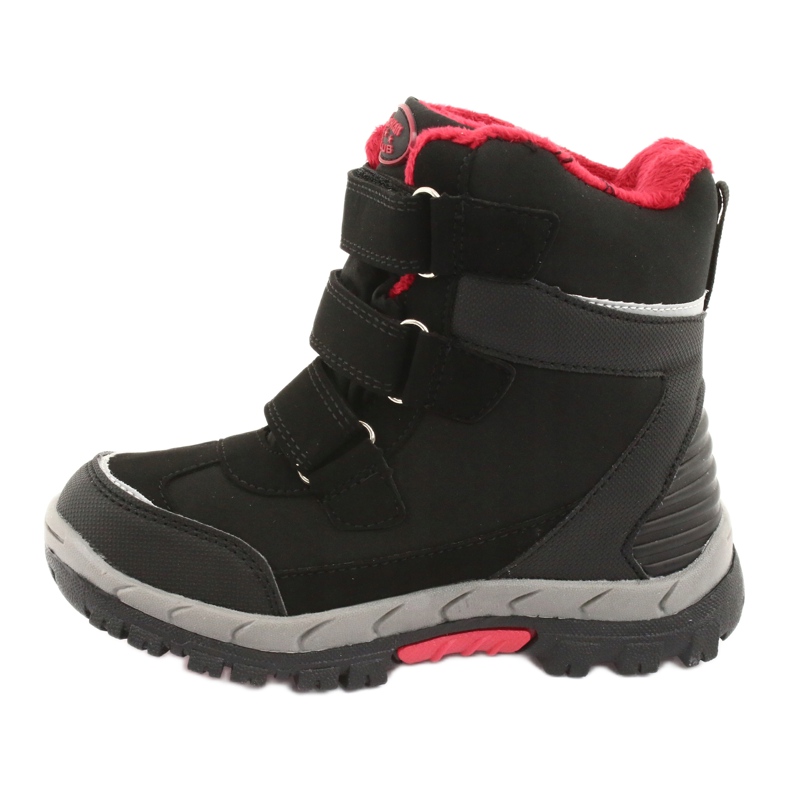 Black American Club HL20 softshell boots with a membrane red 2