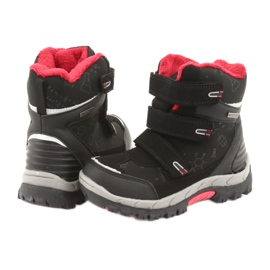 Black American Club HL20 softshell boots with a membrane red 4