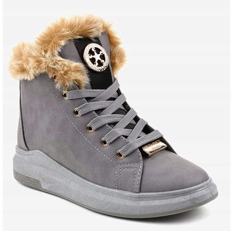 Warm gray sneakers TL135-3 grey 1