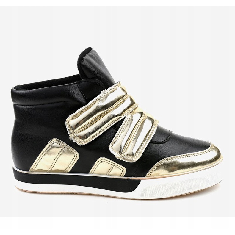 Black insulated sneakers on the wedge GF-ZM26 2
