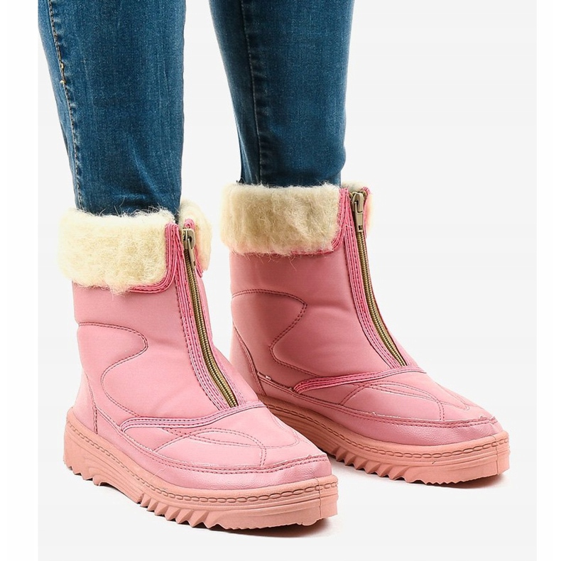 Pink snow boots ankle boots 69 1