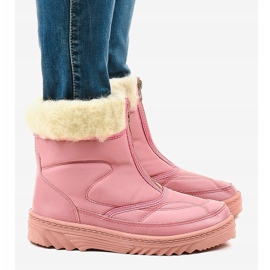 Pink snow boots ankle boots 69 2