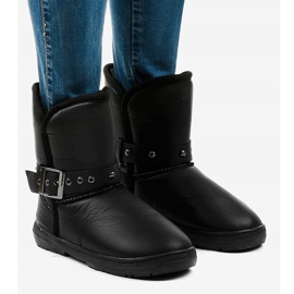 Black snow boots 69 1