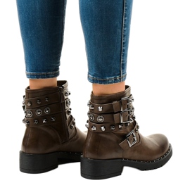 Brown insulated boots 77-8 green 2