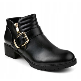 Black Chelsea boots LM-209 1