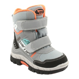 American Club boots with a gray RL34 membrane black orange grey 1
